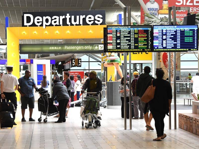 A knife-wielding man with a fake bomb caused panic at Brisbane Airport last year.