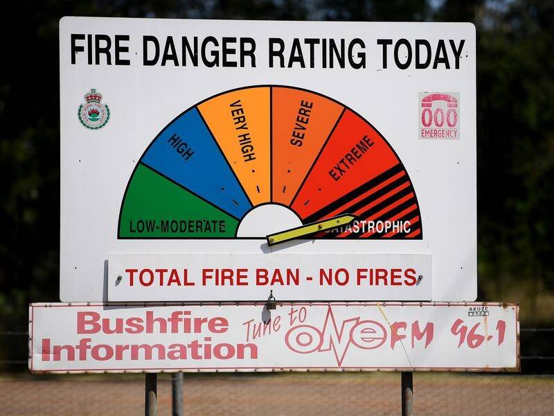 The bushfire danger rating is at "catastrophic"across NSW.