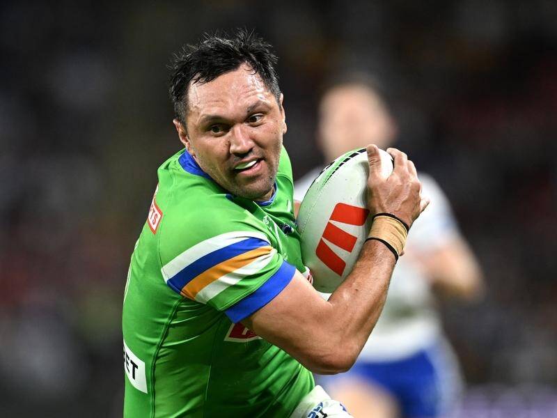 Canberra veteran Jordan Rapana has secured a contract extension with the NRL club. (Darren England/AAP PHOTOS)