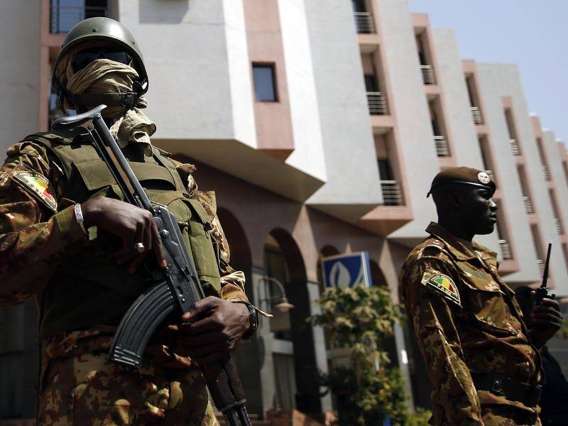 Mali's government says two members of the civil defence force and three civilians have been killed. (AP PHOTO)