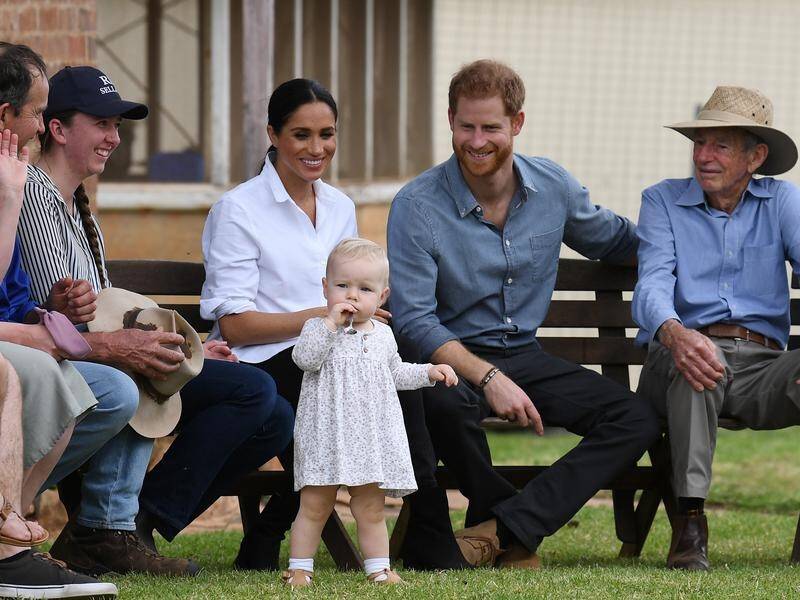 Toddler Ruby Carroll stole the show during Harry and Meghan's visit to a Dubbo farm.
