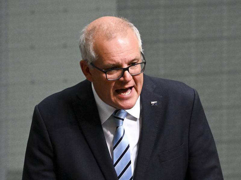 Former PM Scott Morrison was defiant during a censure motion over his secret ministries. (Lukas Coch/AAP PHOTOS)