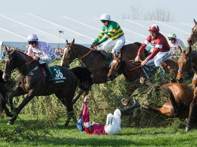 A simulated version of the Grand National will replace the real race on British television screens.
