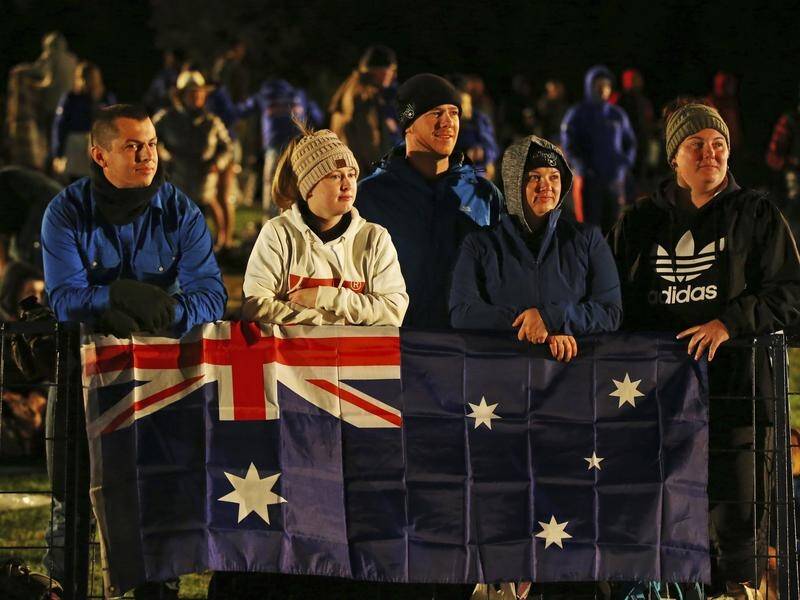 Crowds have gathered at Anzac Cove for the dawn service, 103 years after the Gallipoli campaign.