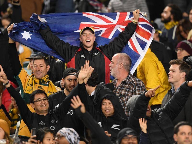 Rugby fans are urged to avoid taking public transport to the Bledisloe Cup clash at ANZ Stadium.