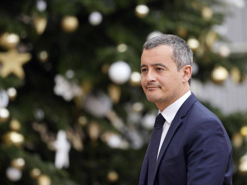 French Interior Minister Gerald Darmanin says rioters torched 690 cars over New Year's Eve. (AP PHOTO)