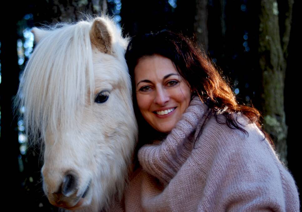 Dr Anna Cohen with a pony.