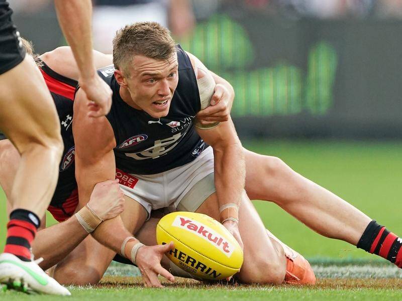 A back injury suffered in pre-season has impacted on Patrick Cripps' AFL performances for Carlton.