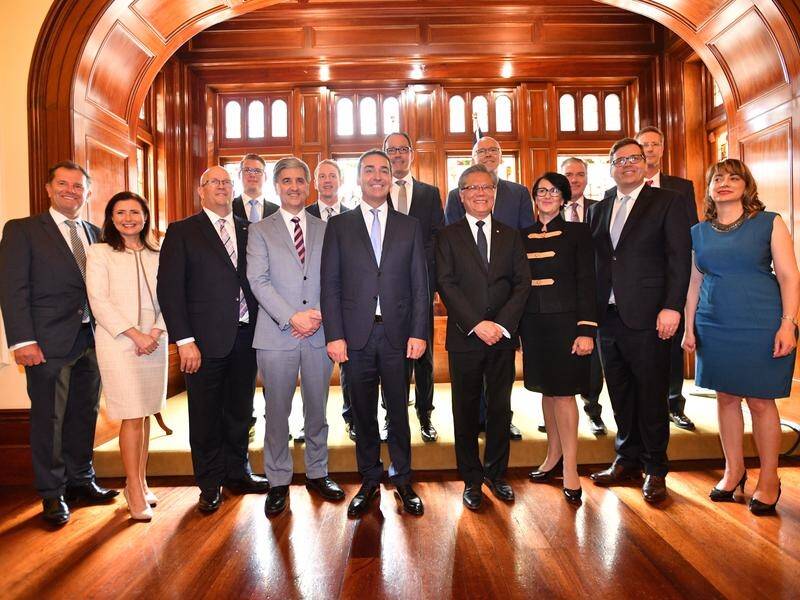 South Australia's new Liberal cabinet has been sworn in at Government House in Adelaide.