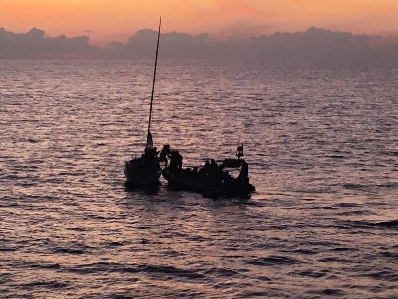 Australian Border Force officers have captured a NSW man trying to flee the country in a yacht.