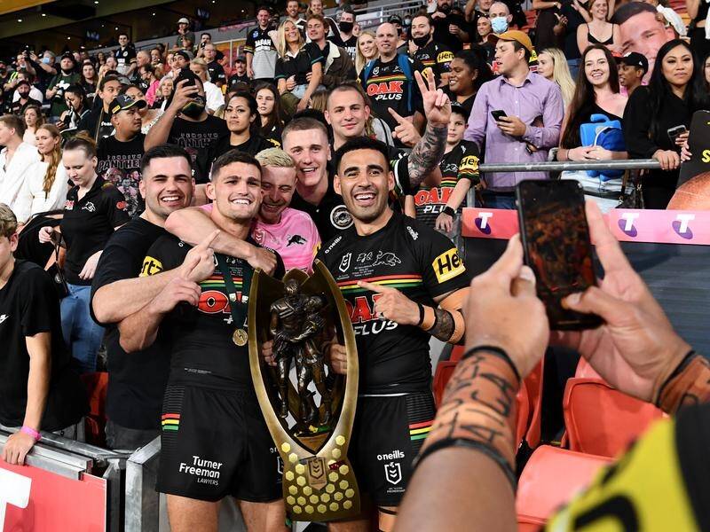 Three Penrith stars have been sanctioned for their behaviour during NRL grand final celebrations.