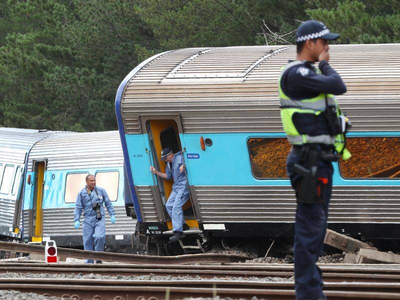 Two people were killed when an XPT train travelling from Sydney derailed north of Melbourne.