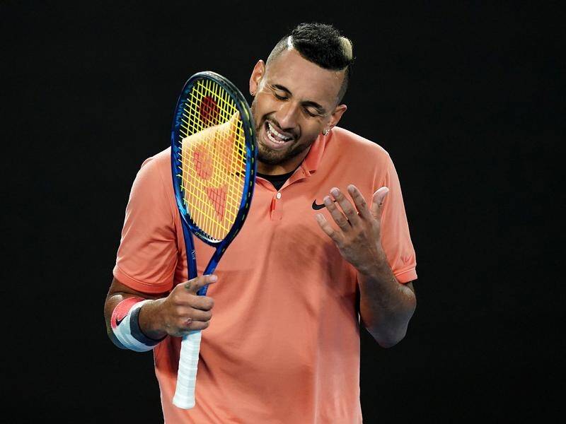 Nick Kyrgios's Australian Open is over after losing to world No.1 Rafael Nadal.