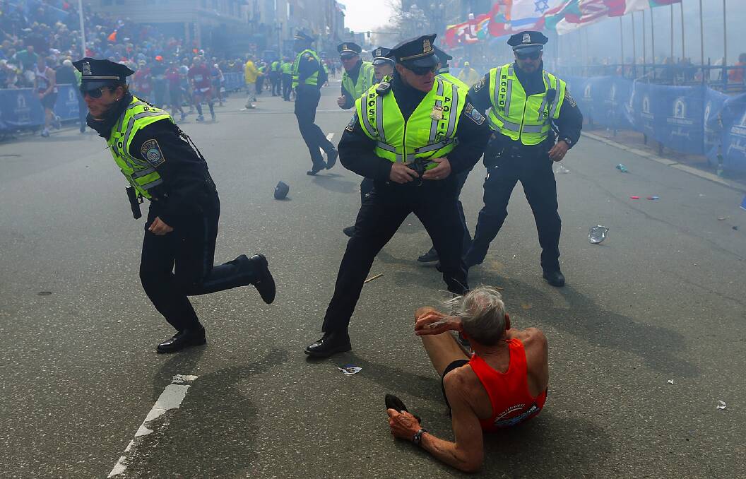 A scene from the Boston Marathon in April, 2013. Photo: Getty Images. 