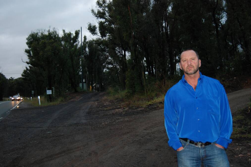 Steve Jones is annoyed a 20m section out the front of his Winmalee property adjoining an 800m local access road has not been sealed by the council because it was too close to Hawkesbury Rd and deemed the responsibility of RMS.