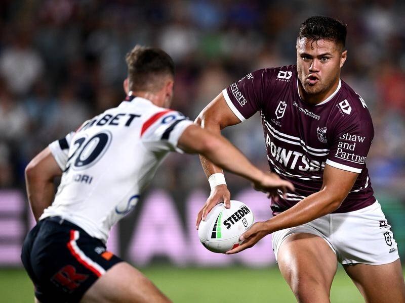 Josh Schuster is close to returning for Manly who are much stronger with him, says Lachlan Croker. (Dan Himbrechts/AAP PHOTOS)
