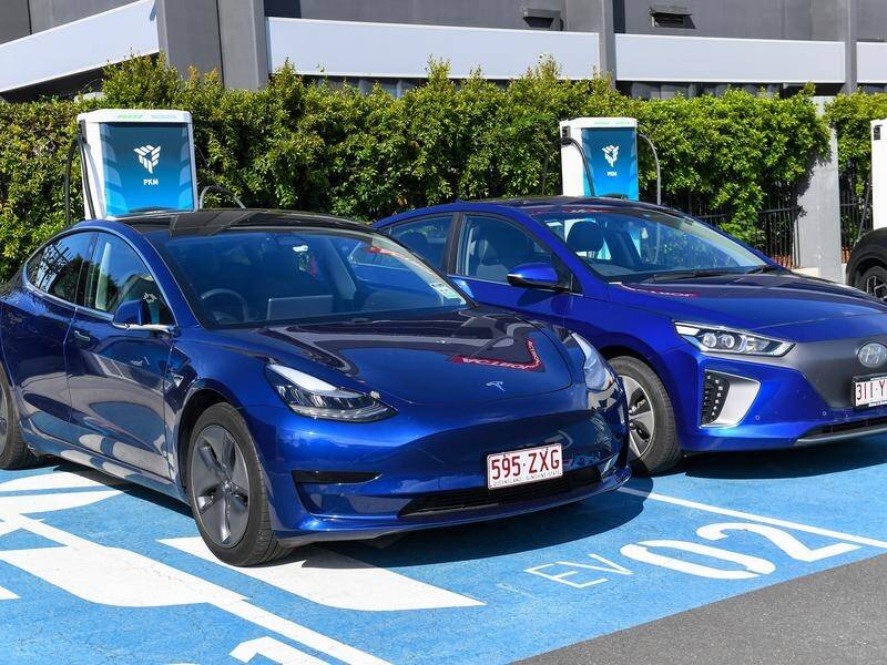 New electric car sales almost tripled between January and November to more than 80,000. (Jono Searle/AAP PHOTOS)