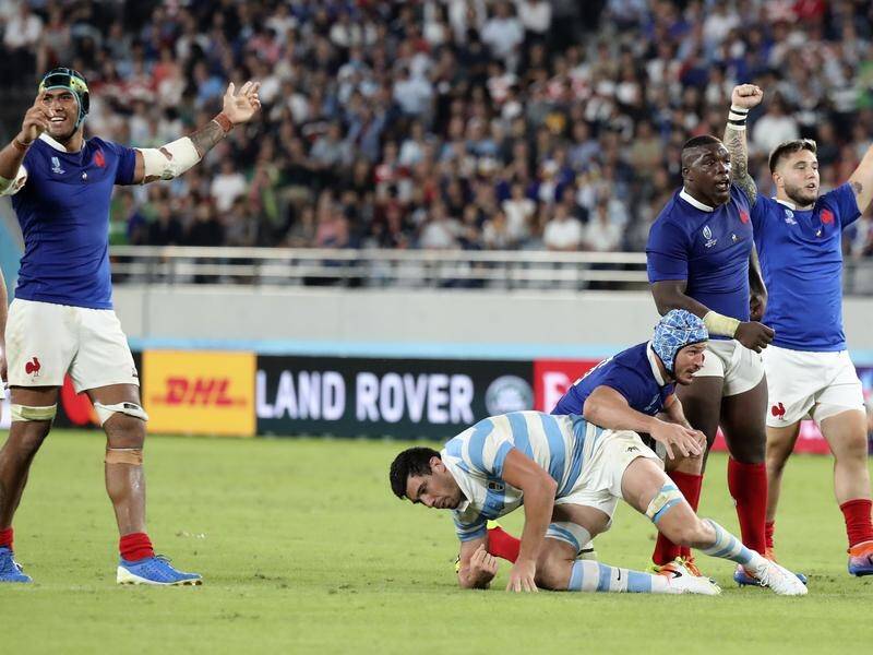 France has weathered an Argentinian comeback to edge their Rugby World Cup opener in Tokyo.