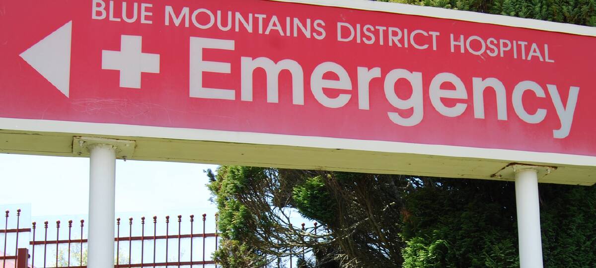 Blue Mountains District Anzac Memorial Hospital emergency department.
