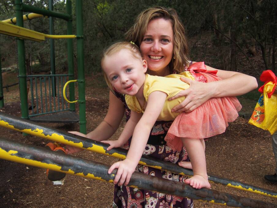 Leura's Louise Forrest with Arabella, her three-year-old daughter.