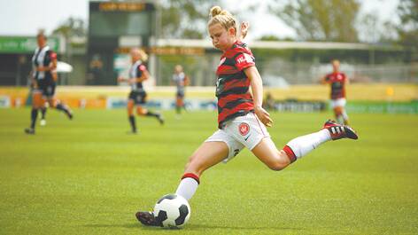 Linda O'Neill in action for the Western Sydney Wanders in the W-League last season. Photo: George Suresh