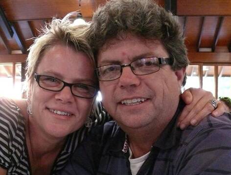 Inge Mulder and husband Kevin Skelly before the accident. Photo: Facebook.