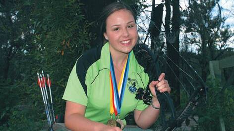 Winmalee’s Jessie-Rose Walklate-Cooke broke two records at a national archery meet last month and was named the junior girls champion in three styles of field archery.