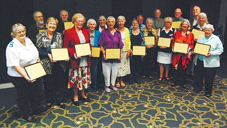 Recipients of the 2014 Blue Mountains Seniors Week Awards held at Springwood Sports Club on March 24.