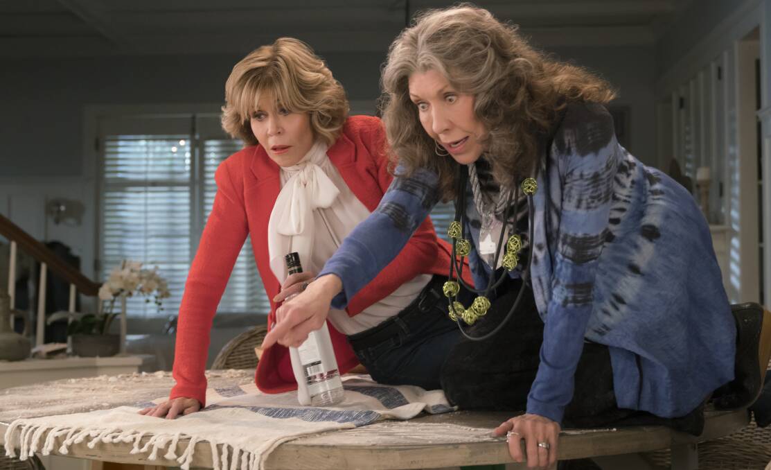 GRACE & FRANKIE: With wonderful Lily Tomlin. Series 1 to 3 now on Netflix. Series 4 streams on January 19. Picture: Netflix