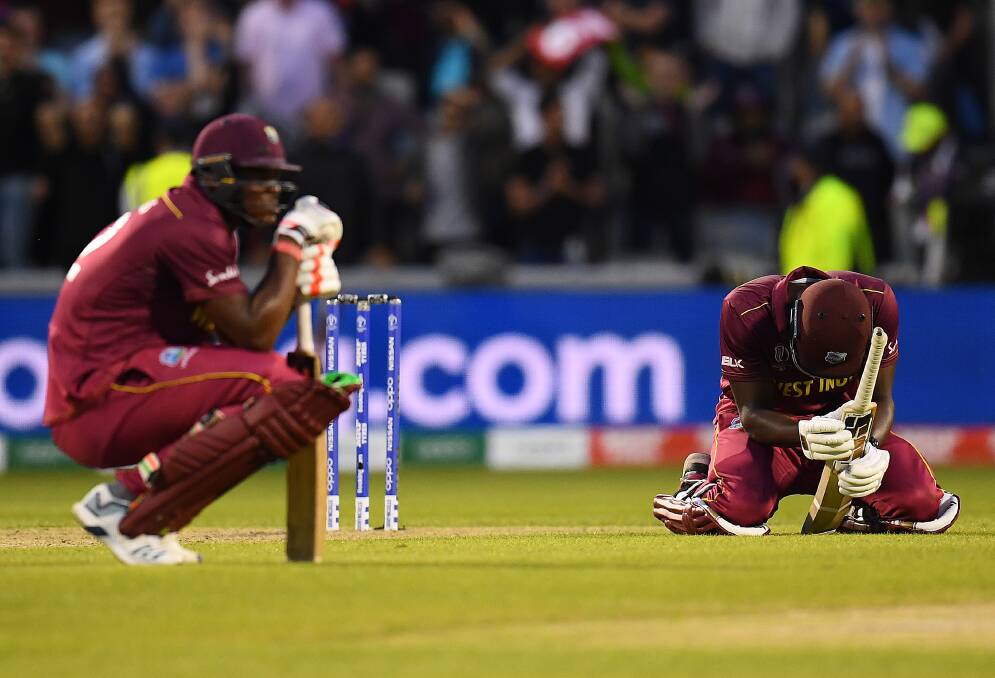 CRICKET CONCERNS: Reigning champions the West Indies missed out on a semi-final spot in the T20 World Cup. Picture: Clive Mason/Getty Images
