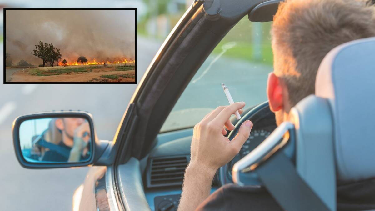 RISKY BEHAVIOUR: Drivers are reminded of the penalties and consequences that can result from tossing a cigarette butt out of a car window. Picture: FILE