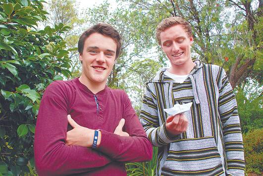 Winmalee High students, Ben Skinner, of Valley Heights, and  Omali Hungerford-Mason, of Medlow Bath, volunteered in Cambodia for almost four weeks, teaching English.