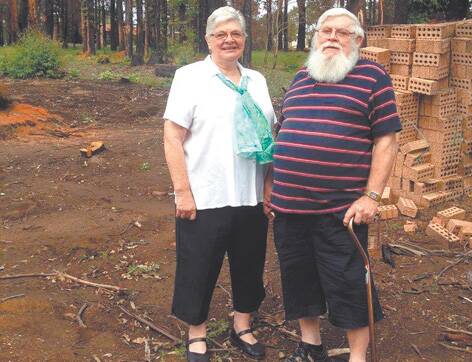 Marg and Vince Sibbald lost their Winmalee home in the bushfires.