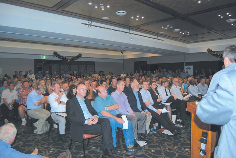 Last Thursday’s packed meeting for bushfire-affected residents.