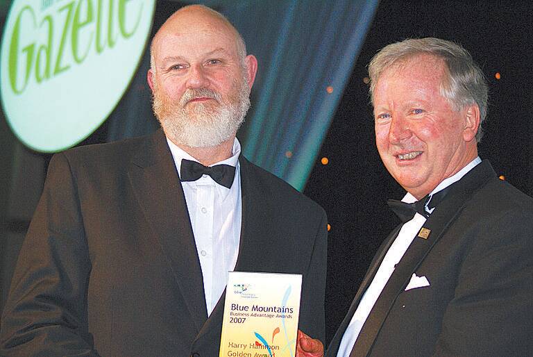 David Thomson from Selwood Science and Puzzles won the Harry Hammon gold award for best business in the Mountains in 2007.