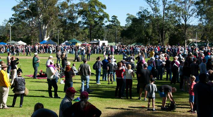 The crowd at Glenbrook Park. Photo: Ben Pearse, Blue Mountains Lithgow & Oberon Tourism